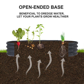 Rakukiri raised bed measures 78 by 29 by 11 inches for compact to mid-sized gardens.