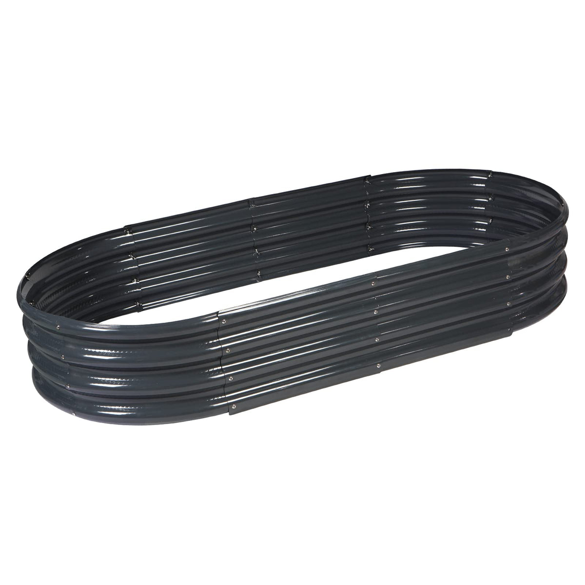 Rakukiri recycled material planter supports eco-friendly outdoor gardening practices.