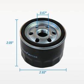 RALBDX oil filter 4-pack label area highlights compatible models at a glance.