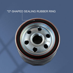 RALBDX oil filter dimensions: 3 inches OD by 2.25 inches height.