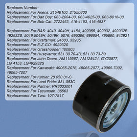 RALBDX oil filter threads 3/4-16 ready for easy installation.