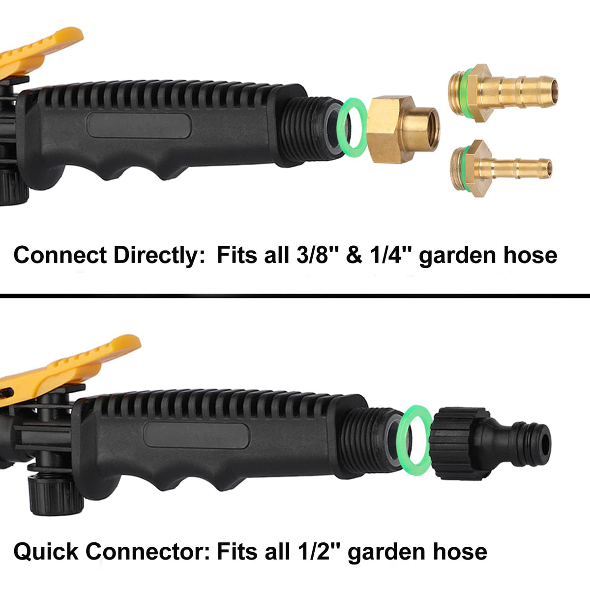 Ramarmro sprayer wand with adjustable nozzle for versatile watering patterns