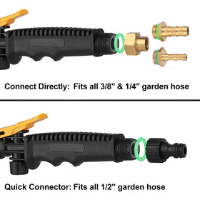 Ramarmro sprayer wand with adjustable nozzle for versatile watering patterns