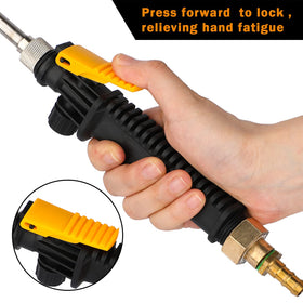 Ramarmro wand featuring a lockable switch handle for fatigue-free use