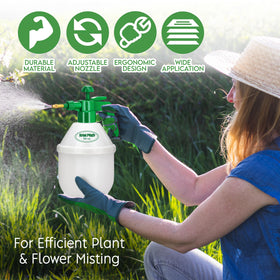 RamPro garden sprayer 1.5L capacity reduces refills during chores