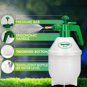 RamPro handheld sprayer ergonomic grip for comfortable gardening sessions