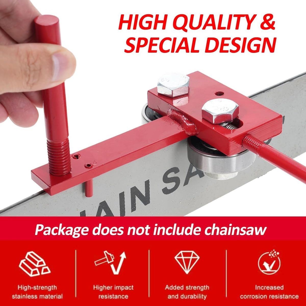 RandJ Chainsaw Bar Rail Tool durable material supports lasting reliability.