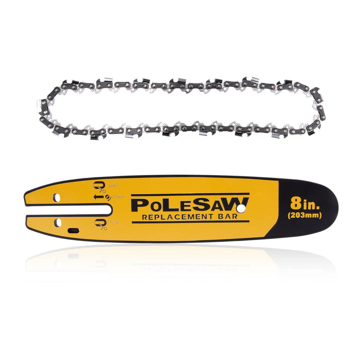 Raneped 8-inch guide bar DWZCSB8 for precise pruning and clean cuts.