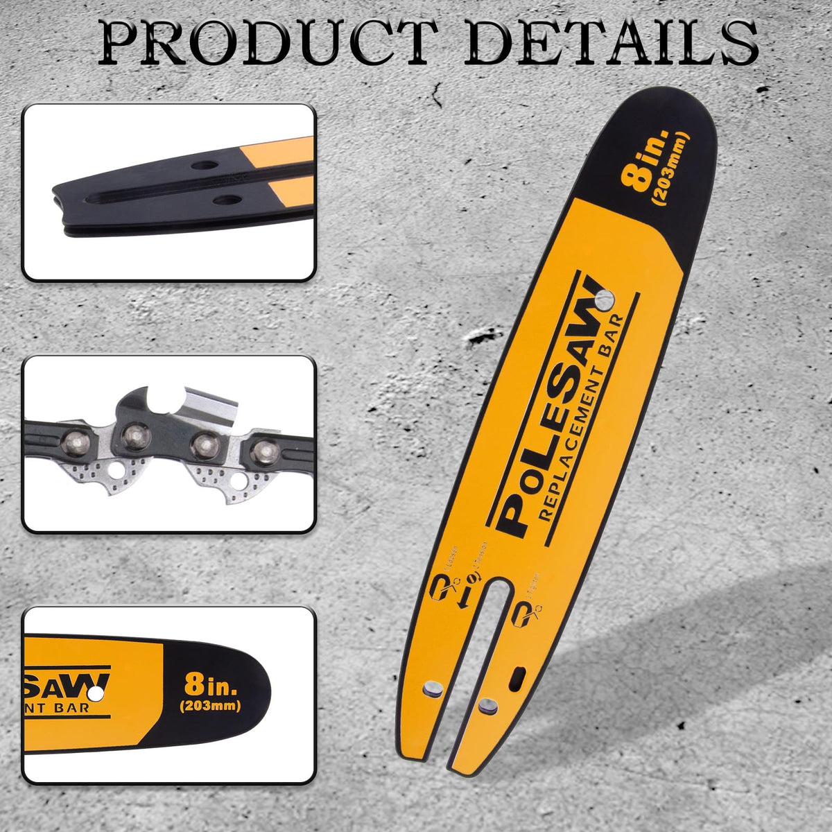 Raneped bar-and-chain kit DWZCSB8 ready for immediate replacement.