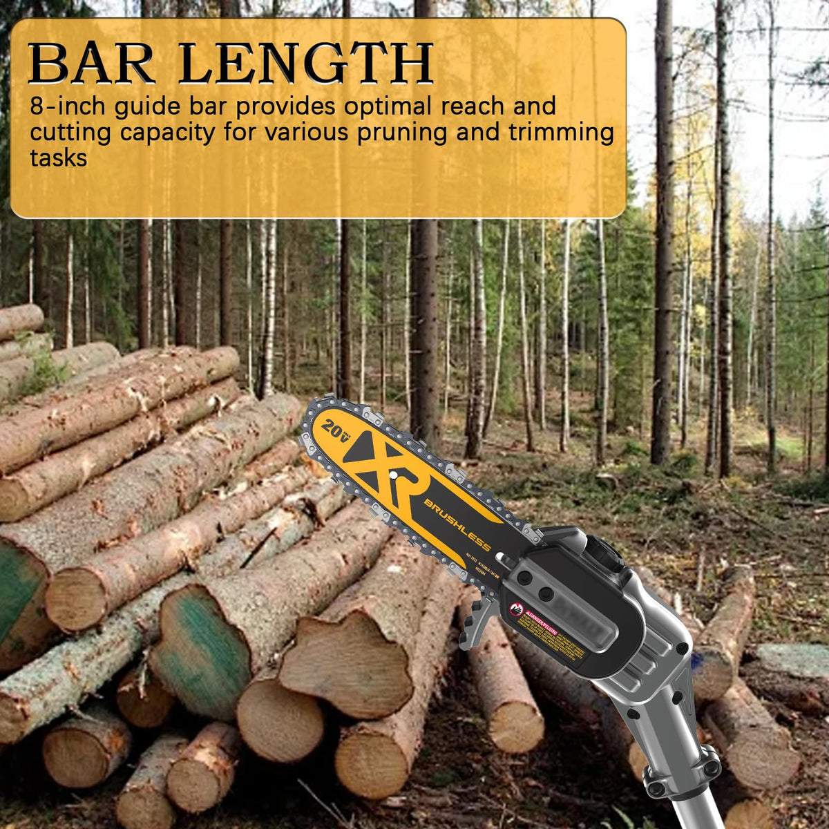 Raneped durable guide bar DWZCSB8 designed for tough outdoor pruning tasks.