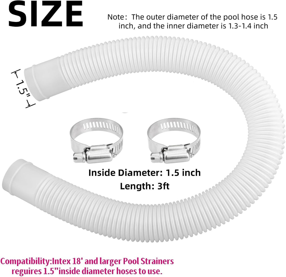 Raneped hose attachment on an Intex skimmer demonstrates flexible setup