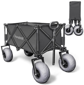 Rangland Beach Wagon sand wheels glide over sand for easy transport