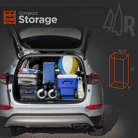RANGLAND dual-compartment outboard carrier keeps items organized during beach trips.