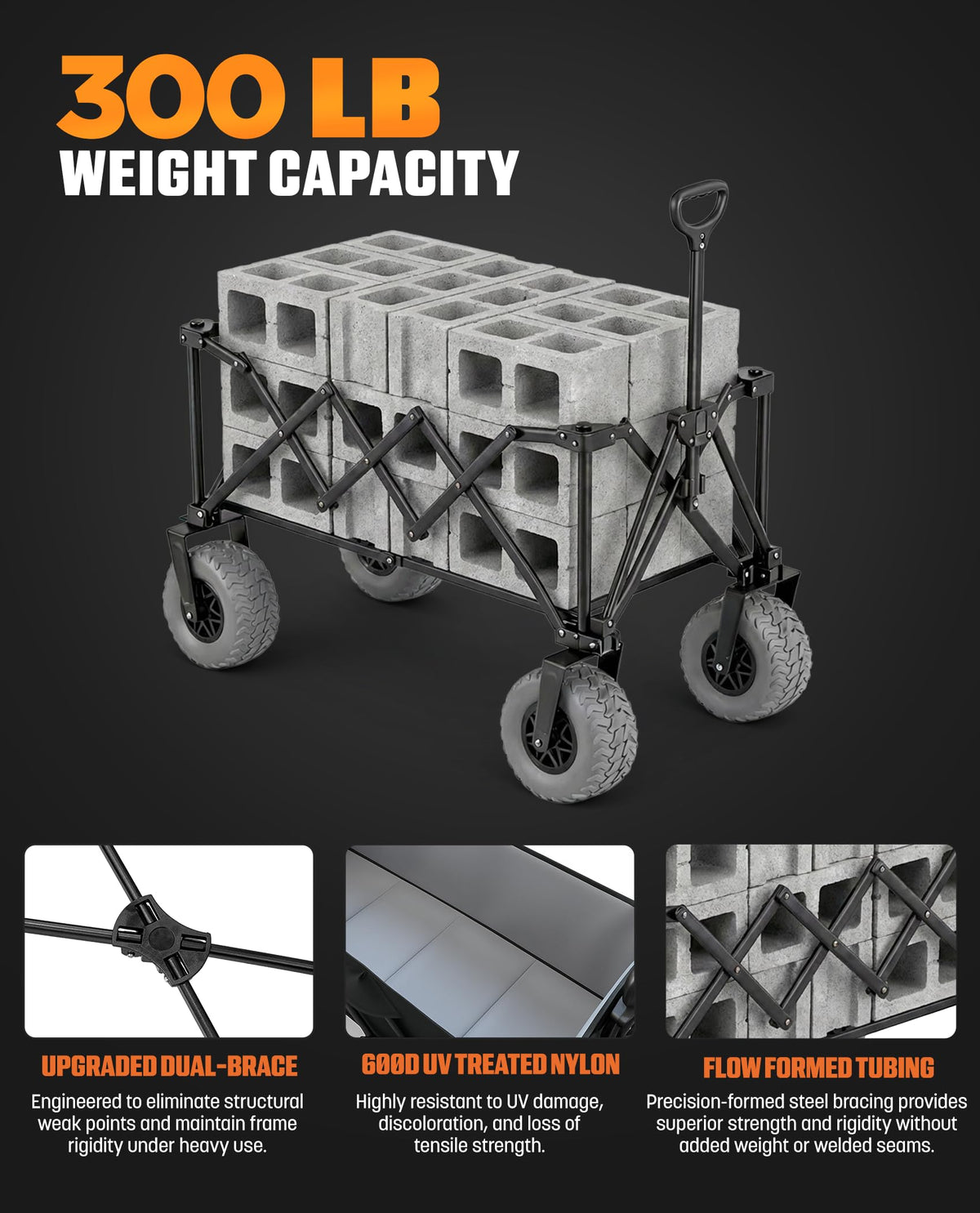 RANGLAND RX850 expanded cargo bay fits beach gear for a complete day out.