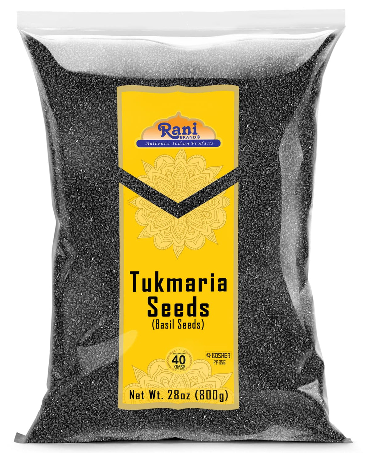 Rani Tukmaria basil seeds pack 800g ideal for falooda and drinks.