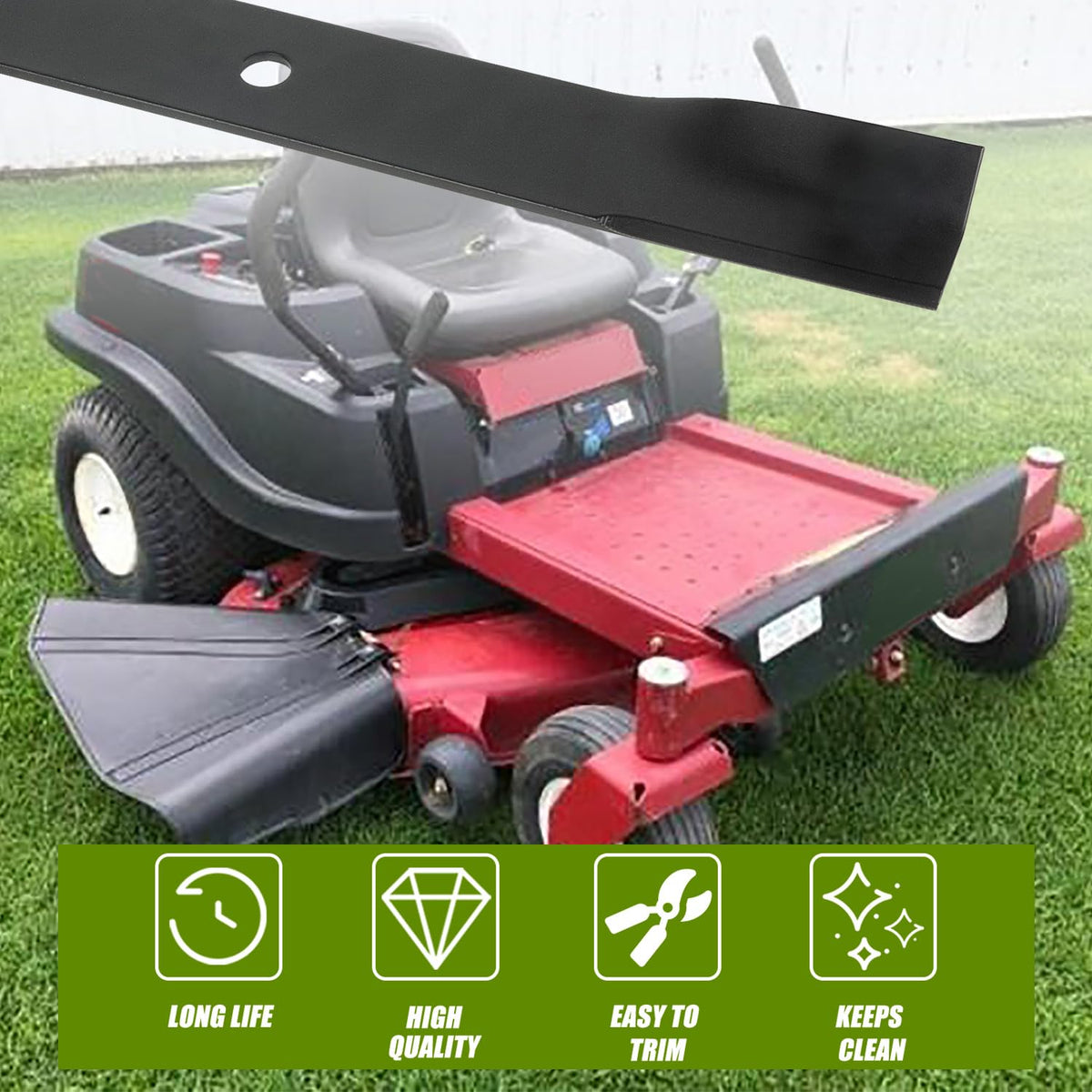 RANSOTO stay-sharp alloy steel blades resist wear and impact.