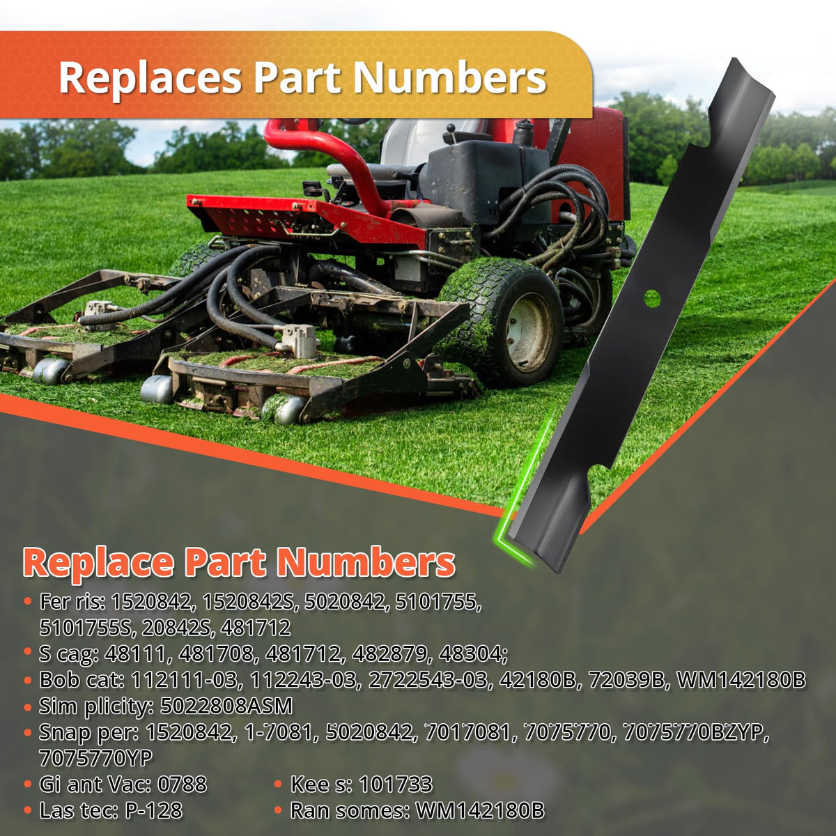 Ranwin blade specifications including dimensions for correct installation.