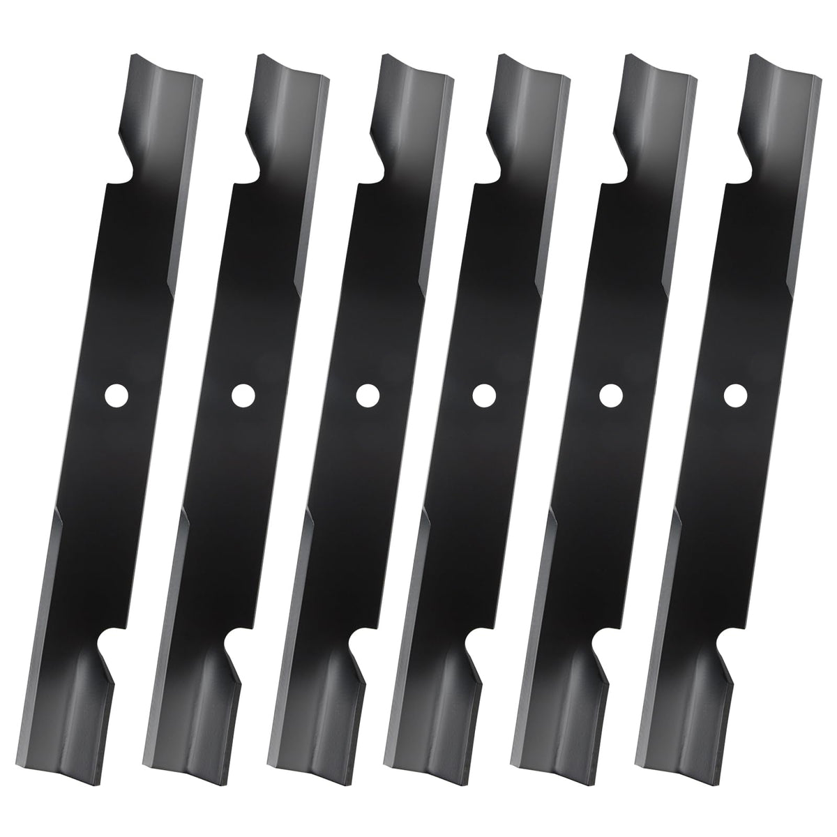 Ranwin 6-pack mower blades for 61-inch decks, ready for durable lawn care.