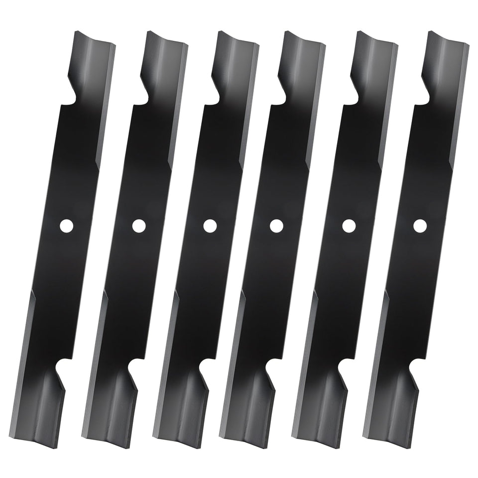 Ranwin 6-pack mower blades for 61-inch decks, ready for durable lawn care.