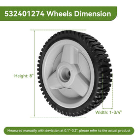 Ranwin HU700F-compatible front wheels ensure easy installation and reliable traction.