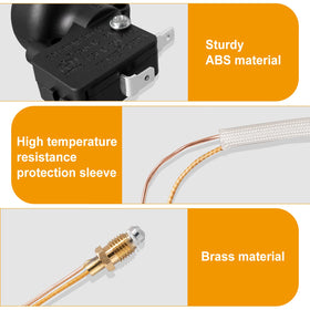M8-1 threaded head fits standard gas valve connections in Ranwin kit.