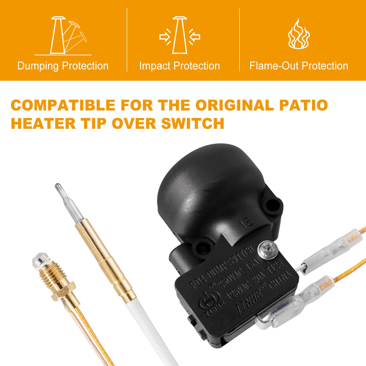 Patio heater compatibility across tower and pyramid styles with Ranwin parts.