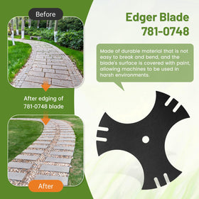 Ideal for residential lawns and light commercial edging tasks.