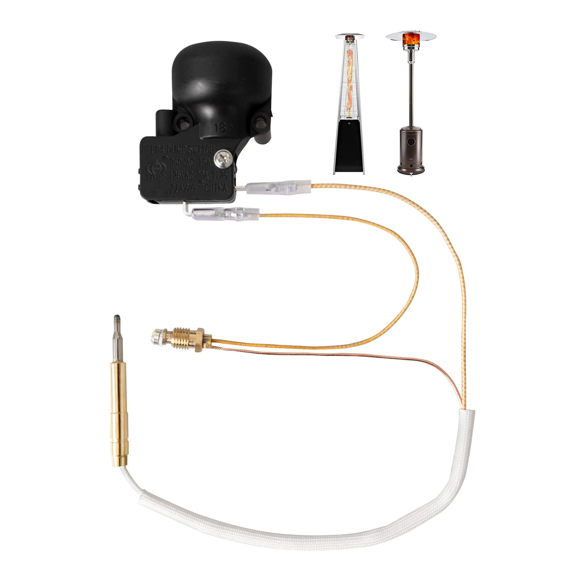 Ranwin thermocouple and tilt switch for patio heater ensures ignition reliability.