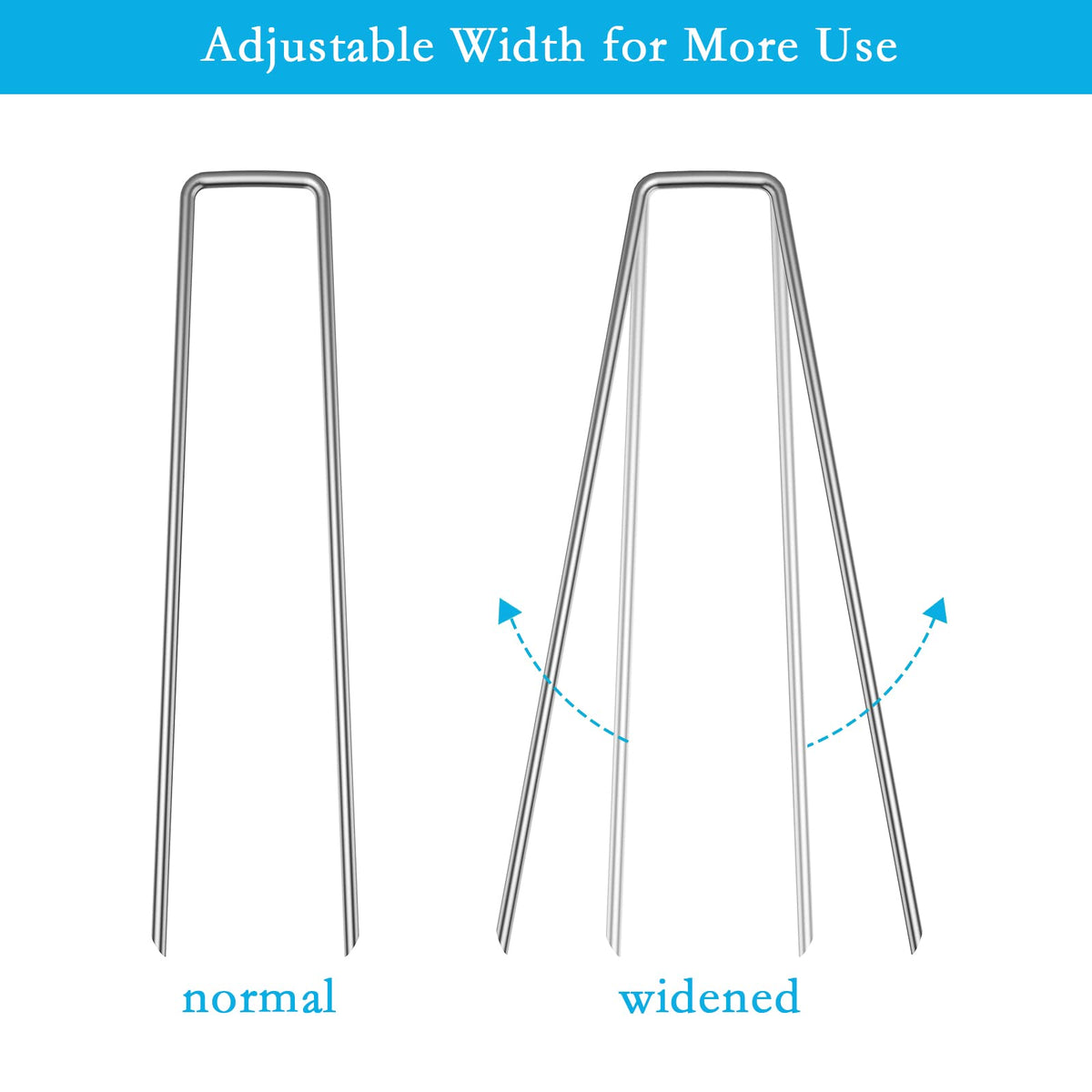 RAOOKIF 100pcs pack of 8-inch stakes ready for quick projects