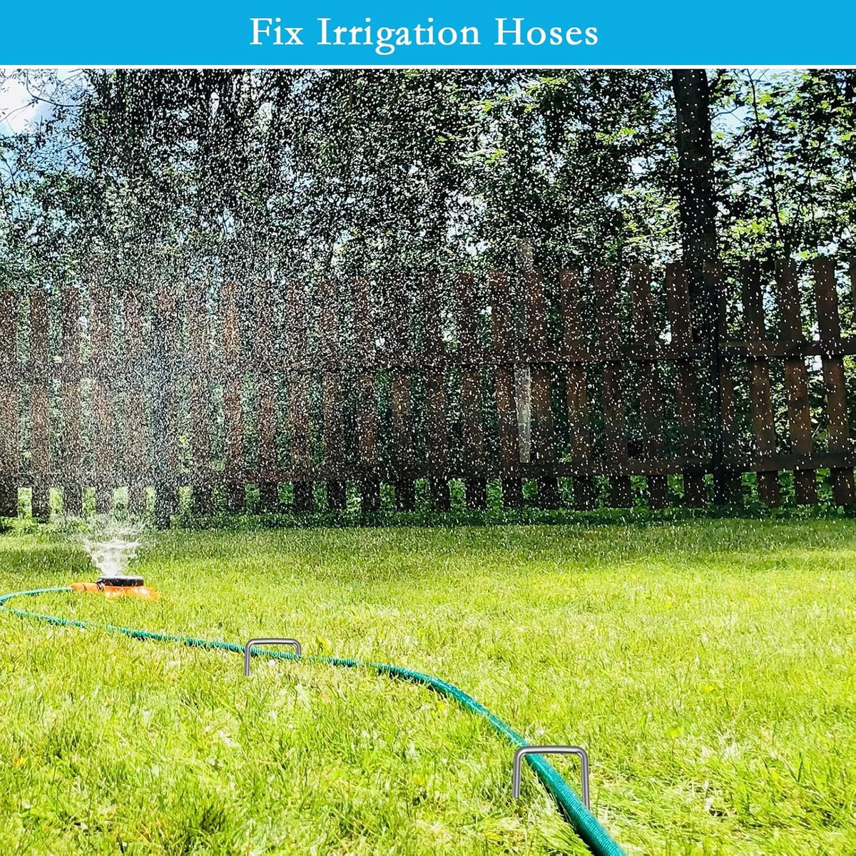 RAOOKIF multi-use stakes for artificial grass and turf pinning with strong grip.