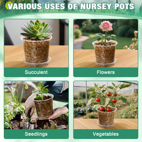 RAOOKIF durable pots for succulents, herbs, vegetables, and flowers
