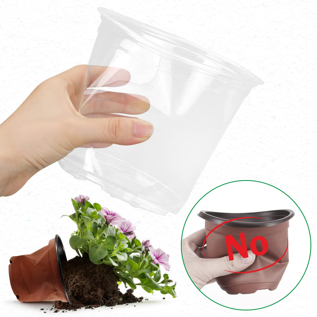 RAOOKIF three sizes available for different plant stages and transplants.