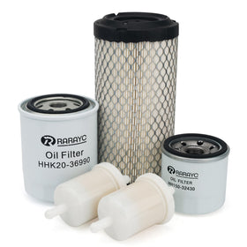 RARAYC filter maintenance kit for Kubota BX series, complete filtration for engine protection.