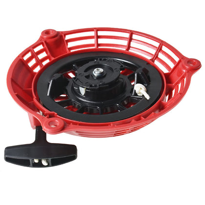 Raseparter pull-start reactive starter front view for easy engine starts.
