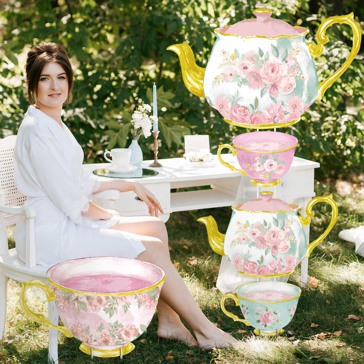 RattanView floral pattern decor brightens outdoor and indoor spaces
