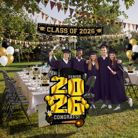 RattanView 42.9'' Senior Night Softball Graduation Yard Sign – Class of 2026