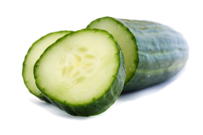 RAW EARTH English cucumber seeds packet ready for outdoor planting.