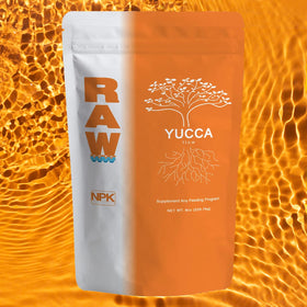 RAW Yucca Flow foliar spray application improving leaf coverage and absorption.