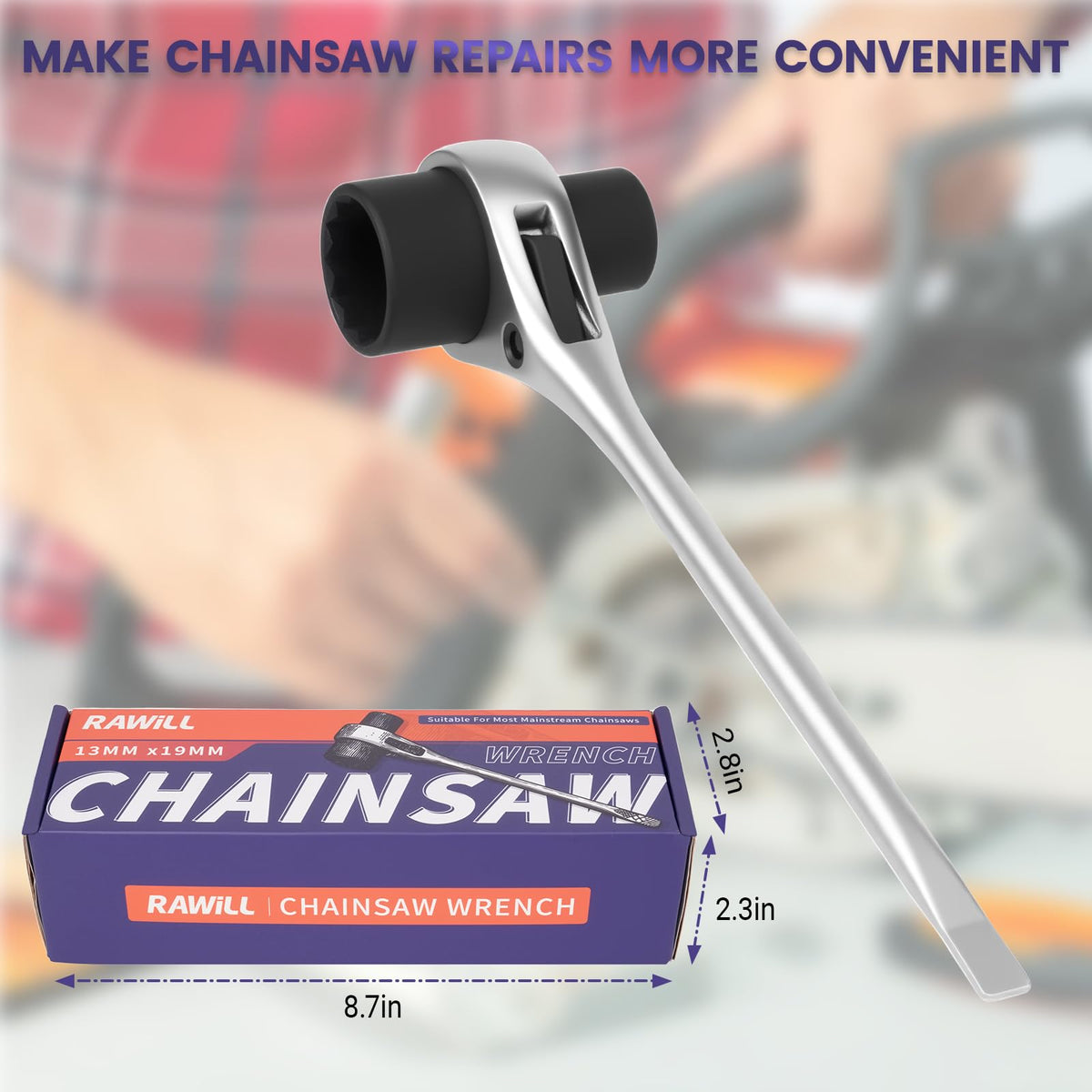 RAWILL dedicated storage box keeps the scrench organized and portable.