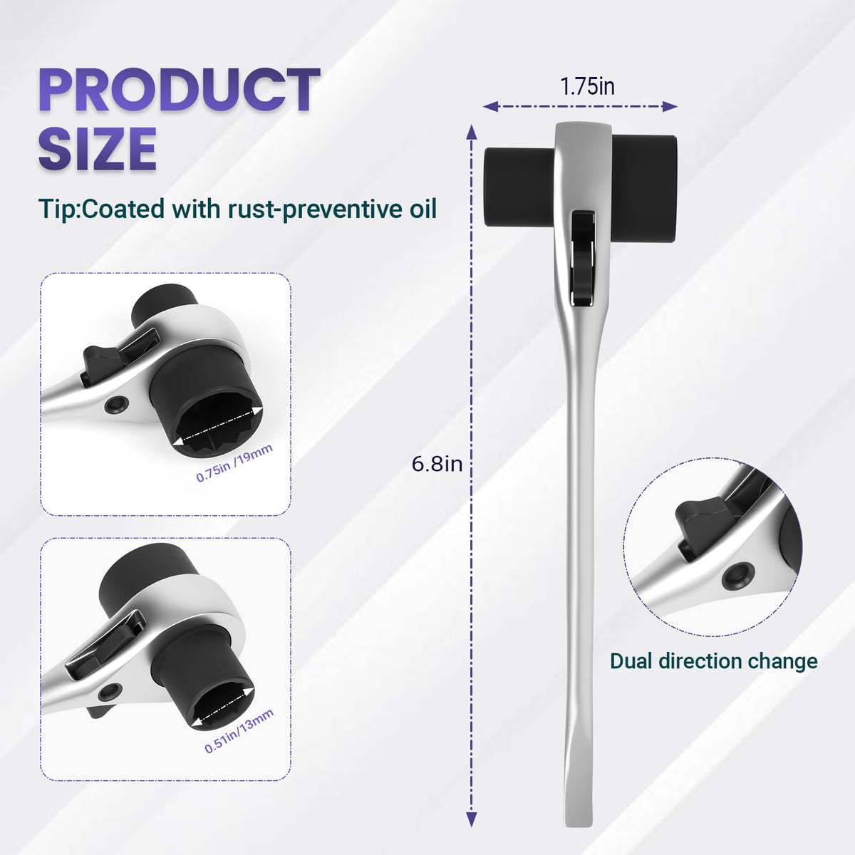 RAWILL t-bar wrench with ergonomic handle for comfortable use.