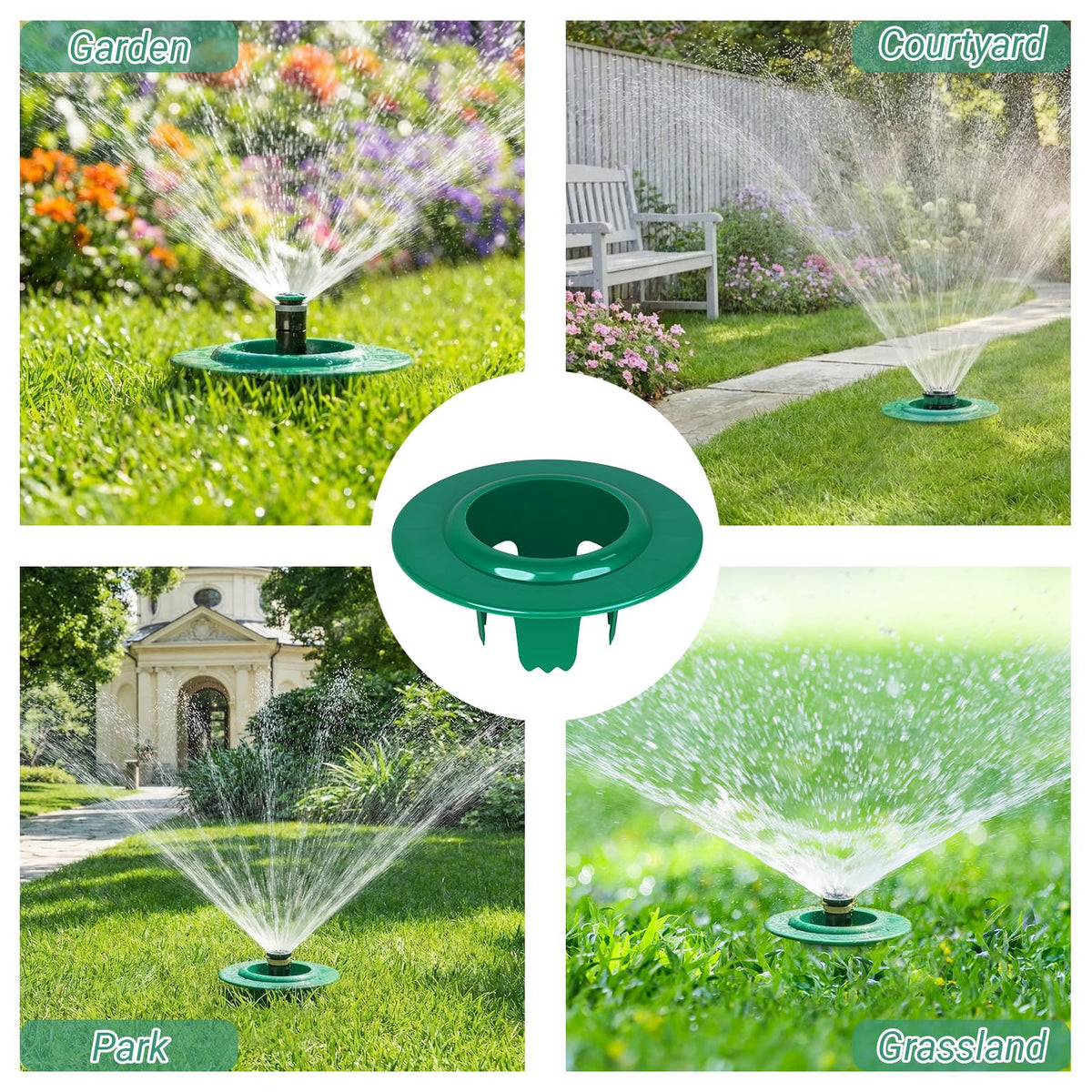 RAWILL thick plastic lawn guard blends with grass while protecting the irrigation system