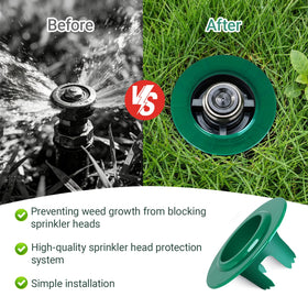 RAWILL universal compatibility guard fits most sprinkler heads on lawns