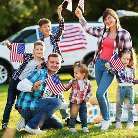 RAXCONN twelve-pack flags ready for versatile decor setups.