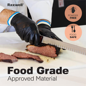 Raxwell BBQ Gloves transition from grilling to baking in home kitchen.
