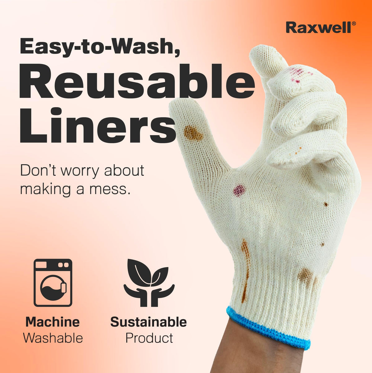Raxwell BBQ Gloves sized X-Large in black, ideal for bigger hands.
