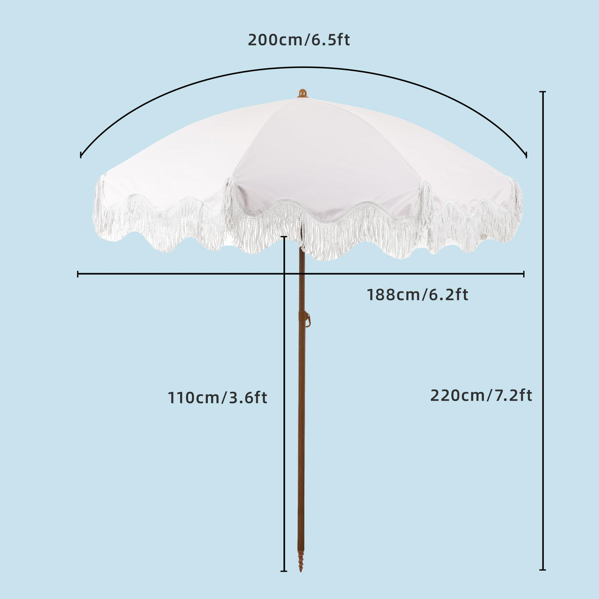 Rayjee UV-protected canopy reduces sun exposure on sunny garden days