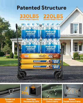 Raynesys all-terrain wheels glide smoothly on grass, mud, and sand.