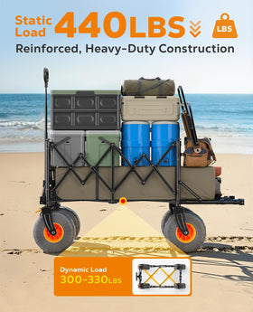 Raynesys beach wagon folded compact for trunk storage