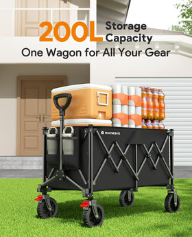 Raynesys heavy-duty wagon frame supports heavy loads with durability.