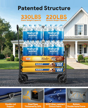 Raynesys wagon adjustable handle reaches 42 inches